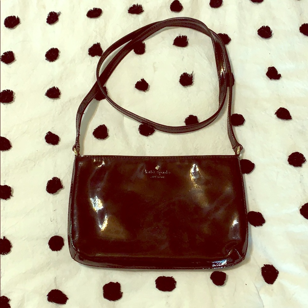 EUC Kate Spade Black Patent Leather purse